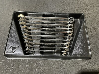 10 Piece Snap-on 12-Point Metric Combination Wrench Set 10-19 mm | 12 ...