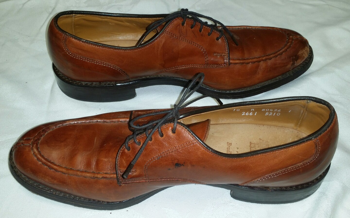 Allen Edmonds Bradley Split Toe Dress Shoes Chili Bro… Gem