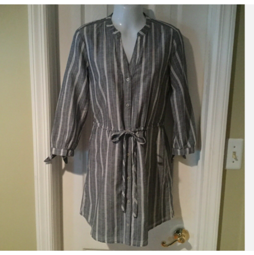ABERCROMBIE & FITCH Awning Stripe Womens Teens Shirtwaist Dress XS EUC - Picture 5 of 8