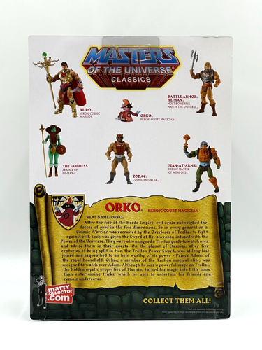 MASTERS OF THE UNIVERSE CLASSICS ORKO WITH PRINCE ADAM 2009 MATTEL - Picture 5 of 14