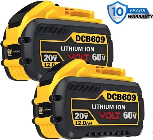 2Pack For DEWALT FLEXVOLT 20V/60V MAX 12.0Ah Lithium-lon Battery DCB609-2 DCB612 - Picture 4 of 13