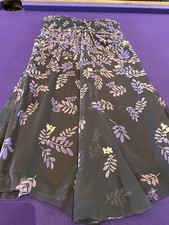 Vera Wang purple brown multi silk dress strapless 10