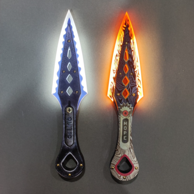 Apex Legends Heirloom Weapons Wraith Kunai Game Keychain Toy Knife