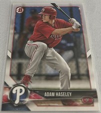 2018 Bowman Baseball Prospects Adam Haseley Philadelphia Phillies base card BP94