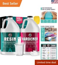 Non-Toxic 1 Gallon Epoxy Resin for Art, Tables Jewelry - Effortless Finish