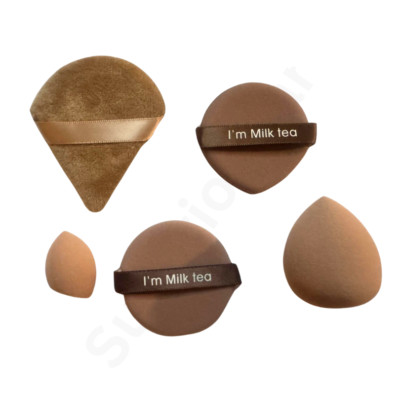 5 Stück Make-up Schwamm Puderquaste Set Dreieck lose Puderquasten