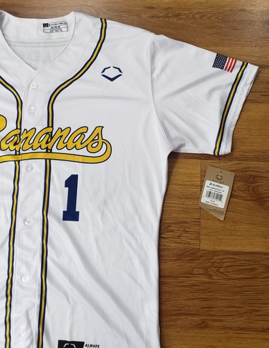 Savannah Bananas #1 "SPARKY" EVO-Shield Baseball Trikot Herren Gr. XL weiß LESEN - Bild 7 von 24