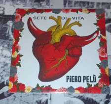 AUTOGRAFO 45 GIRI PIERO PELU' (LITFIBA) SETE DI VITA + CARD AUTOGRAFATA 380/500