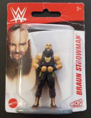2018 Mattel Micro Collection WWE BRAUN STROWMAN Cake Topper Toy figure  NEW!!