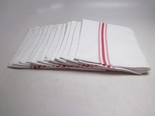 12 bistro stripe restaurant dinner cloth napkin wedding catering event New