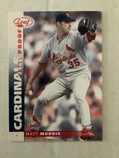 2002 Leaf Press Proofs Red Baseball Card #145 Matt Morris Cardinals