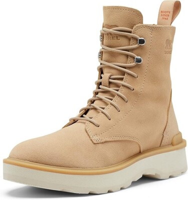 Brand New Sorel Women's Hi-Line Lace Up Ankle Boots Ceramic Chalk US 9.5