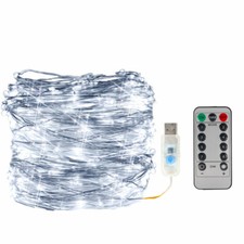 5/10/20m LED Battery Micro Rice Wire Copper Fairy String Lights Party Warm White