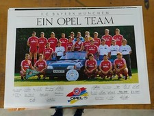 Plakat FC Bayern München Opel Team Original Manschaft DIN A1 Top!