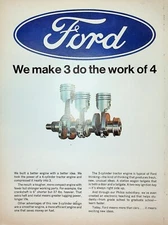 Original 1967 Ford AD: Ford make 3 do the work of 4
