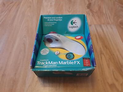 Logitech Trackball Maus - Trackman Marble FX T-CJ12, Vintage 1997, NEU