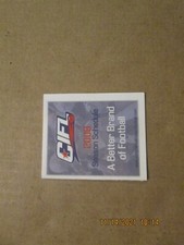 CIFL Vintage 2008 A Better Brand Of Football League Logo Pocket Schedule