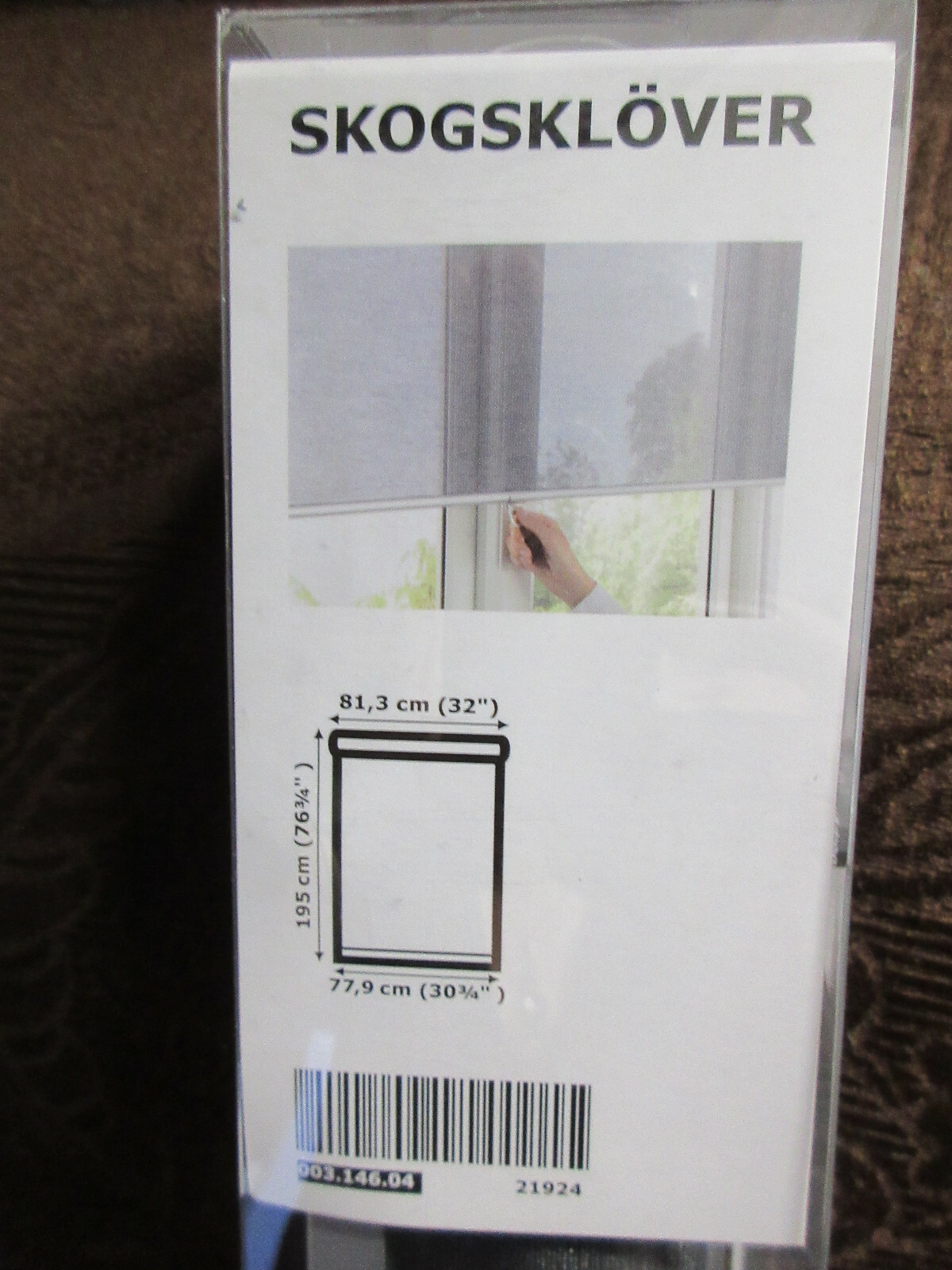 NEW IKEA SKOGSKLOVER SKOGSKLÖVER Roller Blind Gray 32x76 ¾" 003,146.04