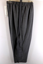 Alfred Dunner Women's Gray Pull On Pants With Pockets  Belt Tag Size 14 USA NWT