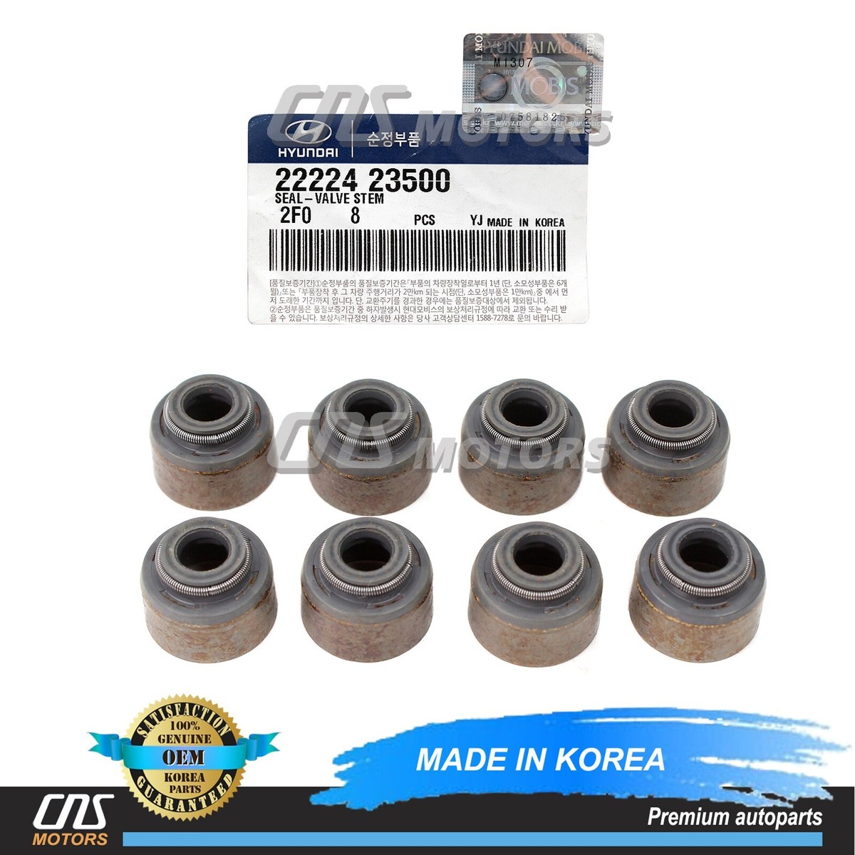 ⭐GENUINE⭐Valve Stem Seal Kit for 93-02 Hyundai Accent 1.5L SOHC