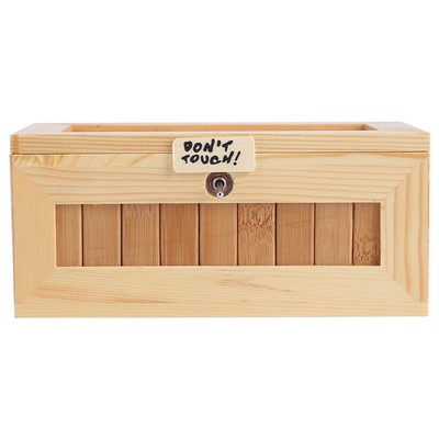 Don't Touch Box Toy Useless Box Leave Me Alone Wooden Machine Gift USB AC