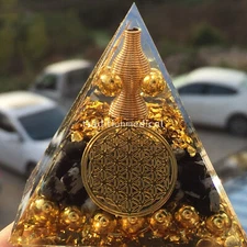 5*5*5cm Orgonite Pyramid ， Chakra Energy quartz crystal healing 1pc