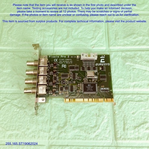 EURESYS Picolo Pro 2 REV DO, Card as photos, sn:0X1D, FedExDHL - Picture 7 of 16