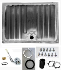 New! 1970 Ford Mustang Gas Fuel Tank w/ Drain Plug & Sending Unit, Clamps, Hose