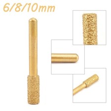 6/8/10mm Brazed Diamond Grinding Head 6mm Shank Drill Bit For Jade Stone Metal