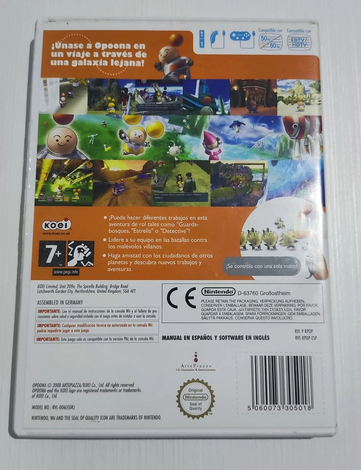 OPOONA NINTENDO Wii PAL-España Español Complete, foto 2 de 3