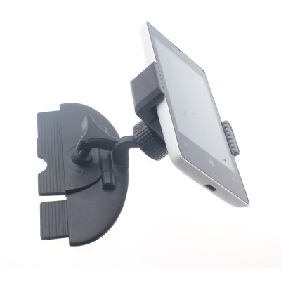 Car Mount CD Slot Holder Cradle Swivel Dock Strong Grip CD for Cell Phones