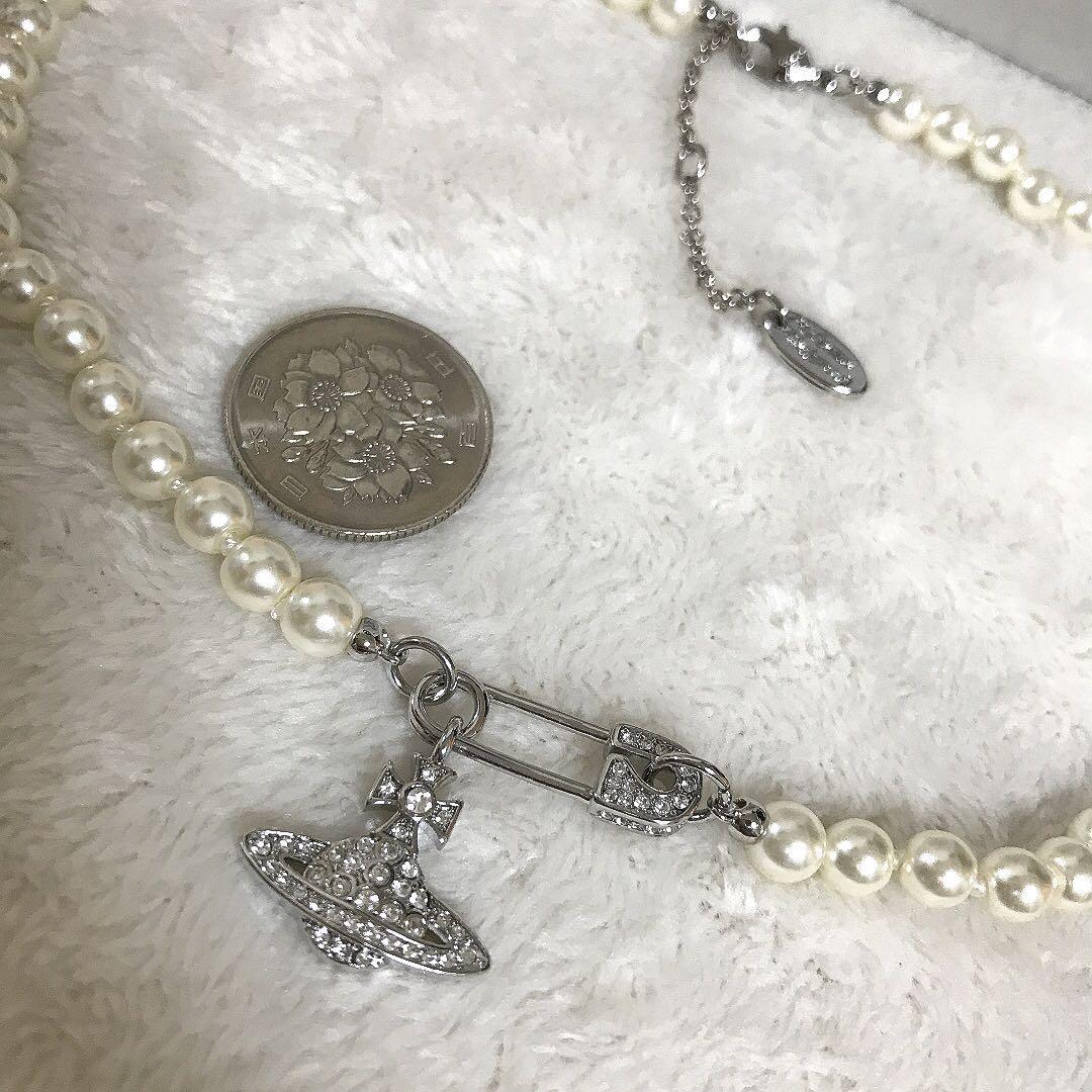 Vivienne Westwood Necklace Clip Orb Pearl Silver IN BOX [EJ008 | eBay