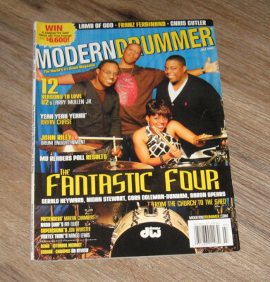 Modern Drummer mag Gerald Heyward AARON SPEARS Nisan Stewart CORA Coleman-Dunham