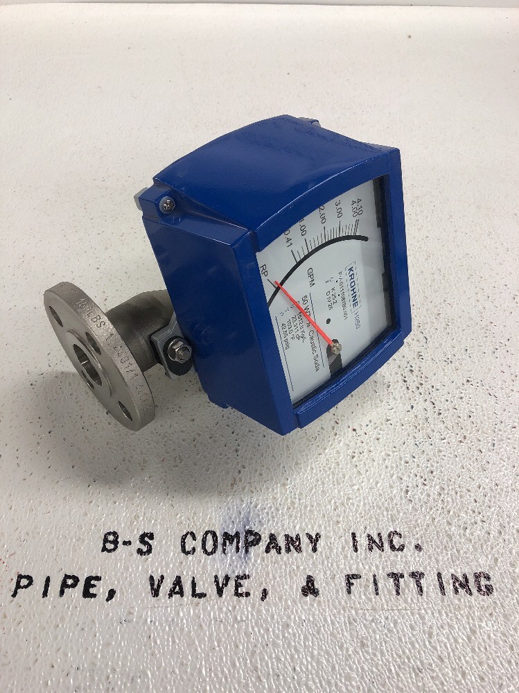 Variable Area Flow Meter Krohne H250/RR/M9 1” 316ss Flanged Connections