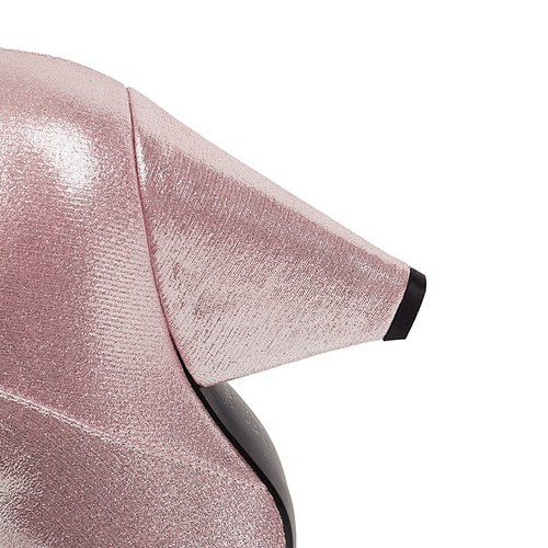 Womens Knee High Boots Block Mid Heels Pointed Toe Pleated Leather Glitter 34-48 - Picture 12 of 23