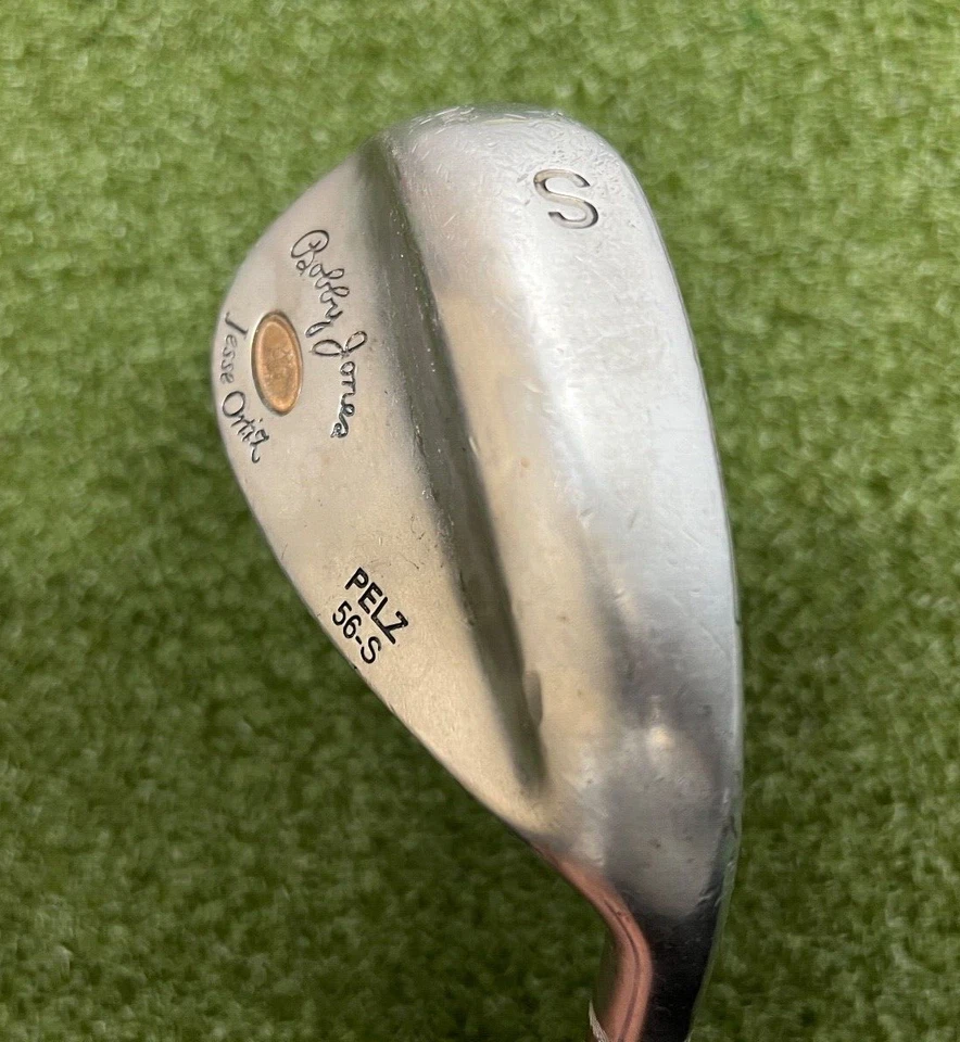Bobby Jones Jesse Ortiz Piel 56-S X Cuña de Arena / Derecha / Acero Rígido ~ 36" / mv5389 Foto 3 de 4