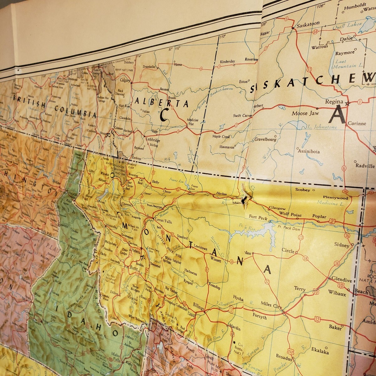 Vintage Rand McNally wall map of the United States circa 1960 | eBay