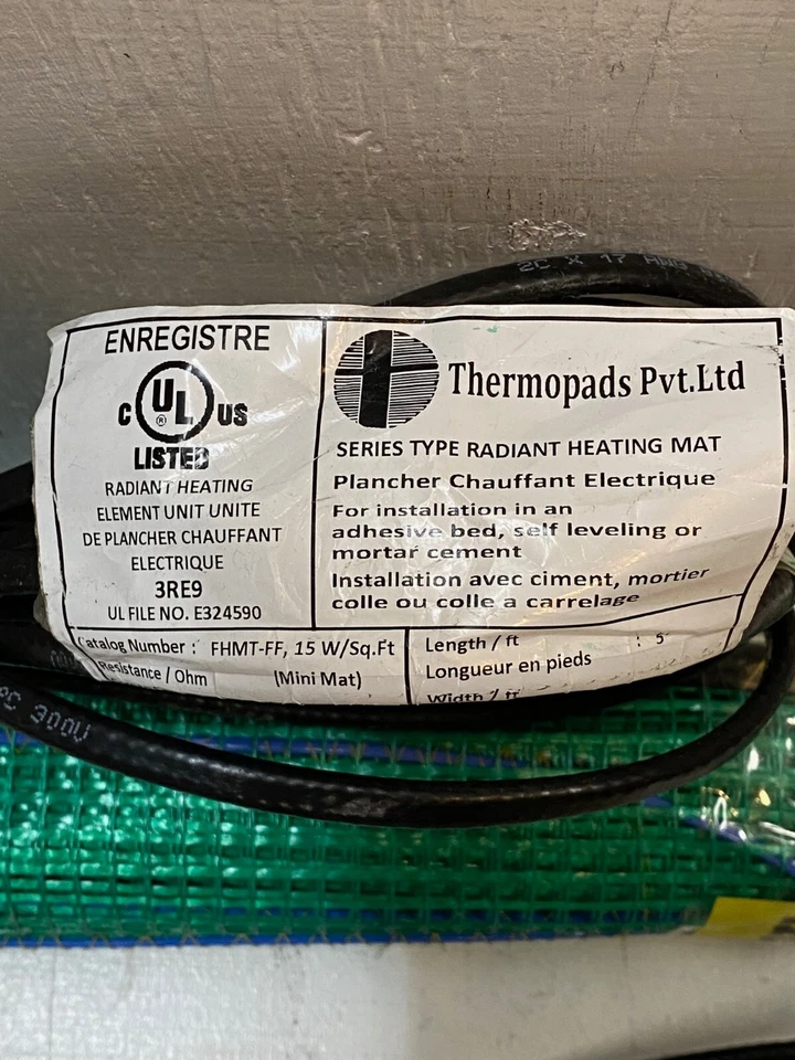 Warmly Yours Electric Radiant Floor Heating 3x5ft *Does Not Include Thermostat* - Image 3 of 4