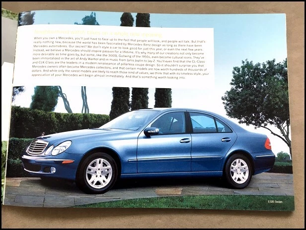 2005 Mercedes Benz 40-page Car Sales Brochure - E320 E55 AMG SL500 S600 CLK Foto 2 de 4