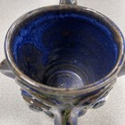 Albert Hodge Face Jug Mug - North Carolina art pottery Blue Multi 4” — photo 5