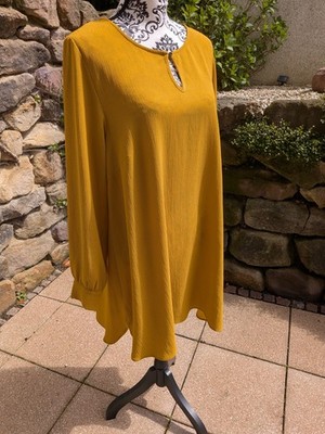 Kleid Zizzi gelb senf S 42/44