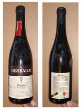 Bottiglia vino Barolo Giribaldi Torian di Rodello vendemmia 1985 gradi 13,5