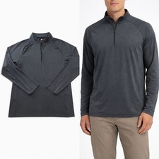 REI Co-op Quarter Zip Long Sleeve Athletic Shirt Men's XLarge Charcoal Gray