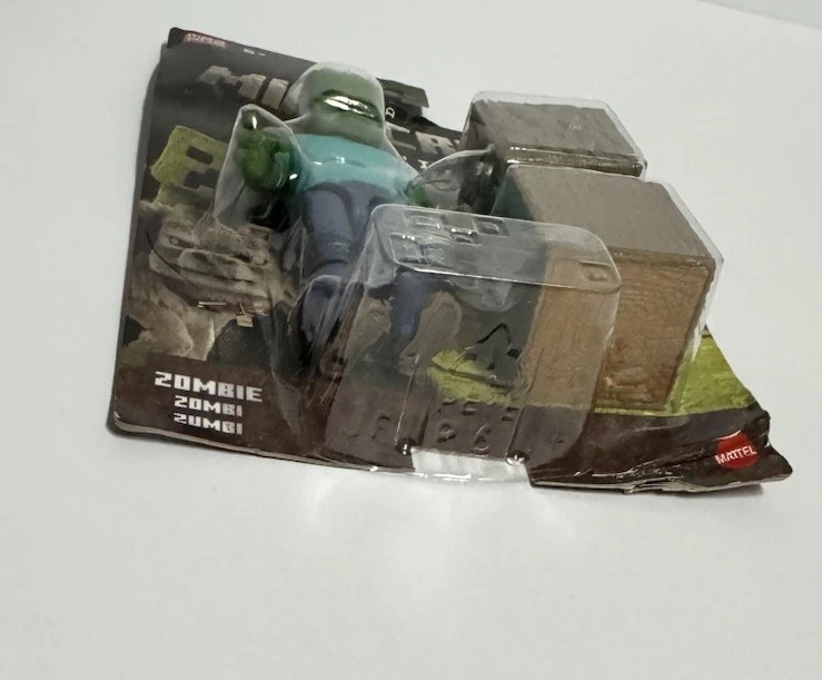 Figura de acción Minecraft Movie Toys Zombie Mattel 2025 Foto 4 de 4