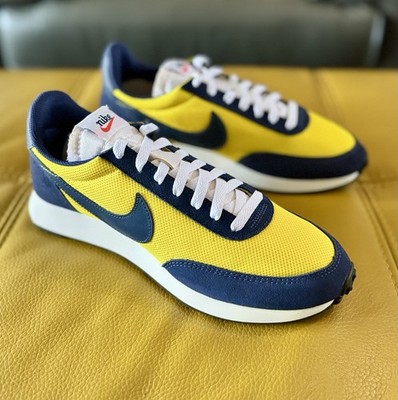  Brandneue Nike Tailwind 79 Retro Turnschuhe Midnight Navy Gelb UK Größe 8 