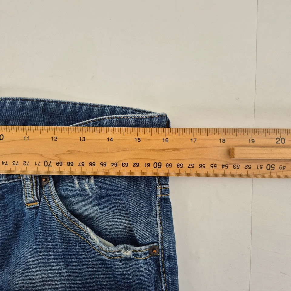 Jeans DSQUARED2 46 W32 L31 azul para hombre ajustado algodón desgastado estil... - Imagen 4 de 4