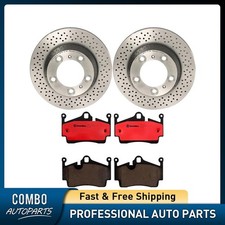 Rear Disc Brake Pad Set Disc Brake Rotor fits 2017-2018 Porsche 718 Boxster