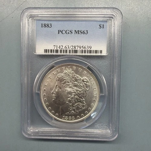 1883-P Morgan Silver Dollar PCGS MS63 Great Eye Appeal Nice Strike