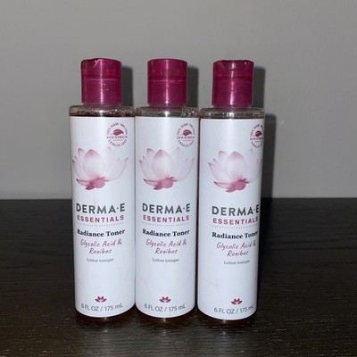 3 DERMA E Essentials Radiance Toner, Glycolic Acid & Rooibos , 6 fl oz (175 ml)