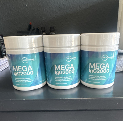 Microbiome Labs MEGA IgG2000 Pulver für Darmgesundheit, 3 Dosen